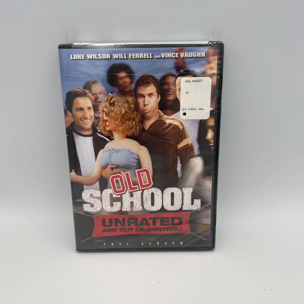 Old School DVD Unrated Out of Control Full Screen Will Ferrell Vince Vaughn NEW